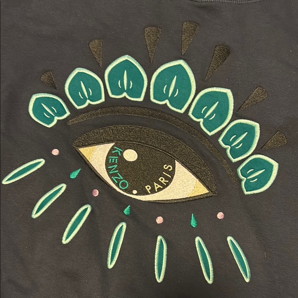 Kenzo Navy Eye Embroidered Men's Sweater - Picture 5 of 5